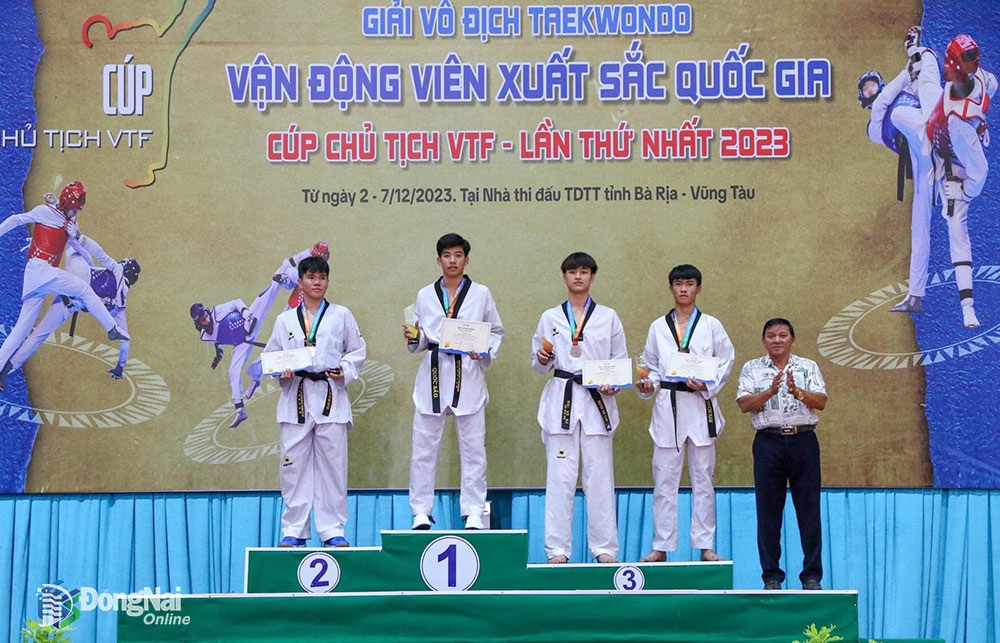 VĐV Phạm Quốc Bảo đã đem về tấm HCV duy nhất cho Đồng Nai ở hạng cân 73kg nam trẻ