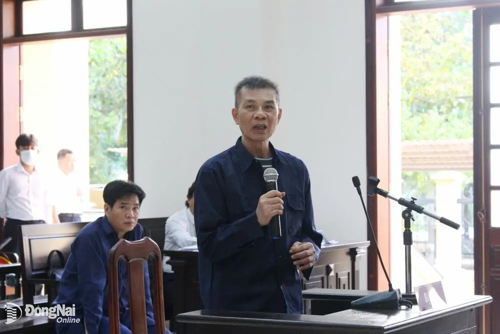 Bị cáo Nguyễn Văn Tình tại phiên tòa xét xử