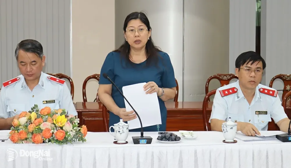 Thứ trưởng Bộ TN-MT Nguyễn Thị Phương Hoa phát biểu tại buổi công bố kết luận