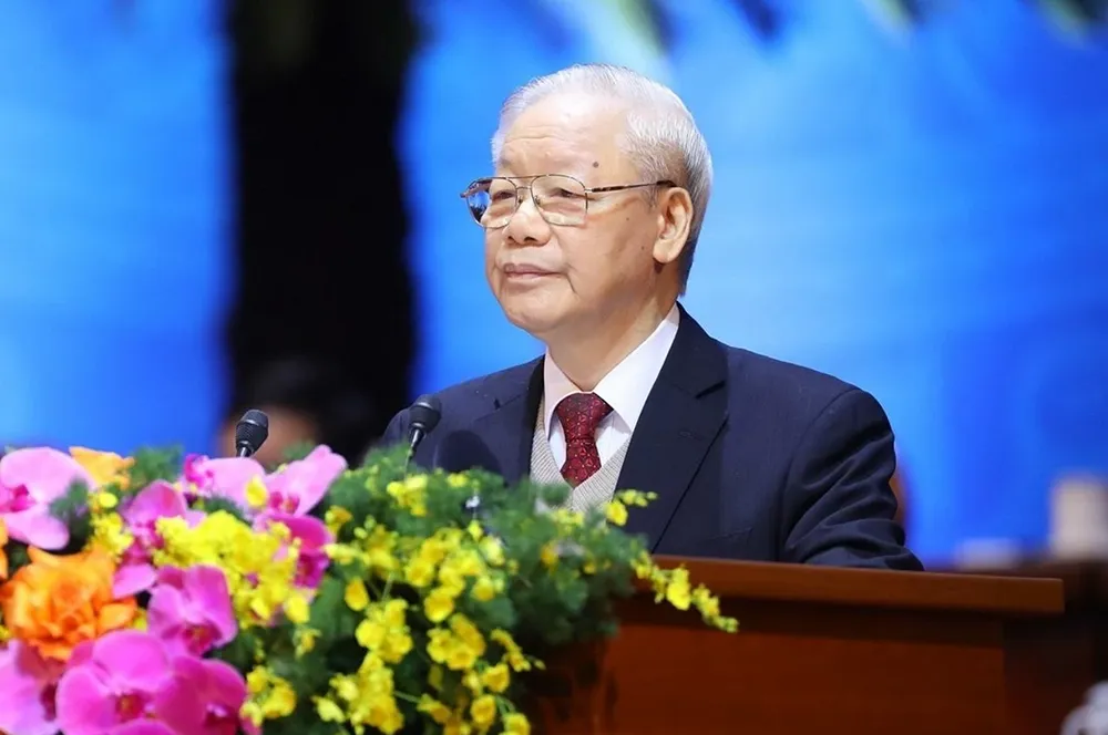 Tổng Bí thư Nguyễn Phú Trọng phát biểu chỉ đạo tại Đại hội Công đoàn Việt Nam