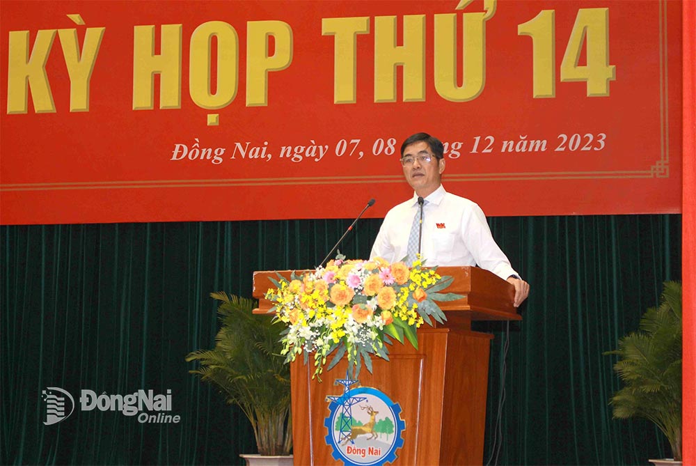 Giám đốc Sở Công thương Phạm Văn Cường trả lời chất vấn