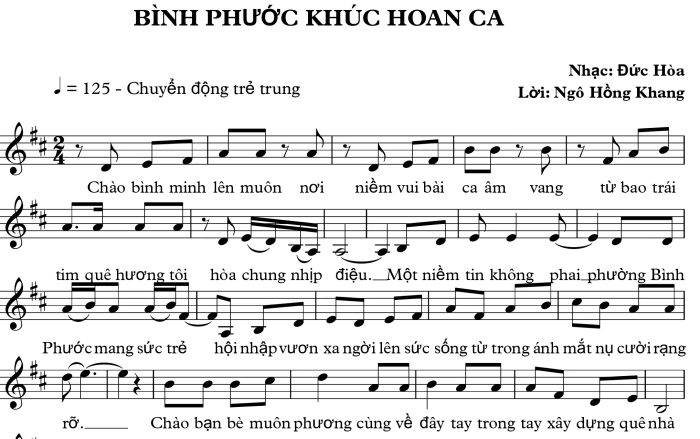 Bình Phước khúc hoan ca - Thông điệp ngày mới