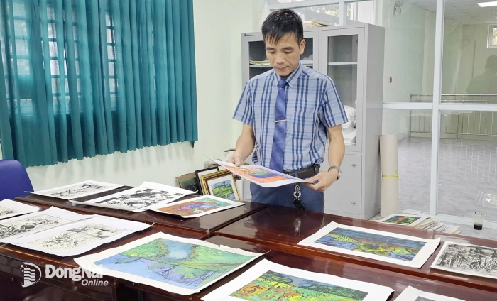 Họa sĩ Nguyễn Hải Thanh truyền đam mê hội họa cho lớp trẻ