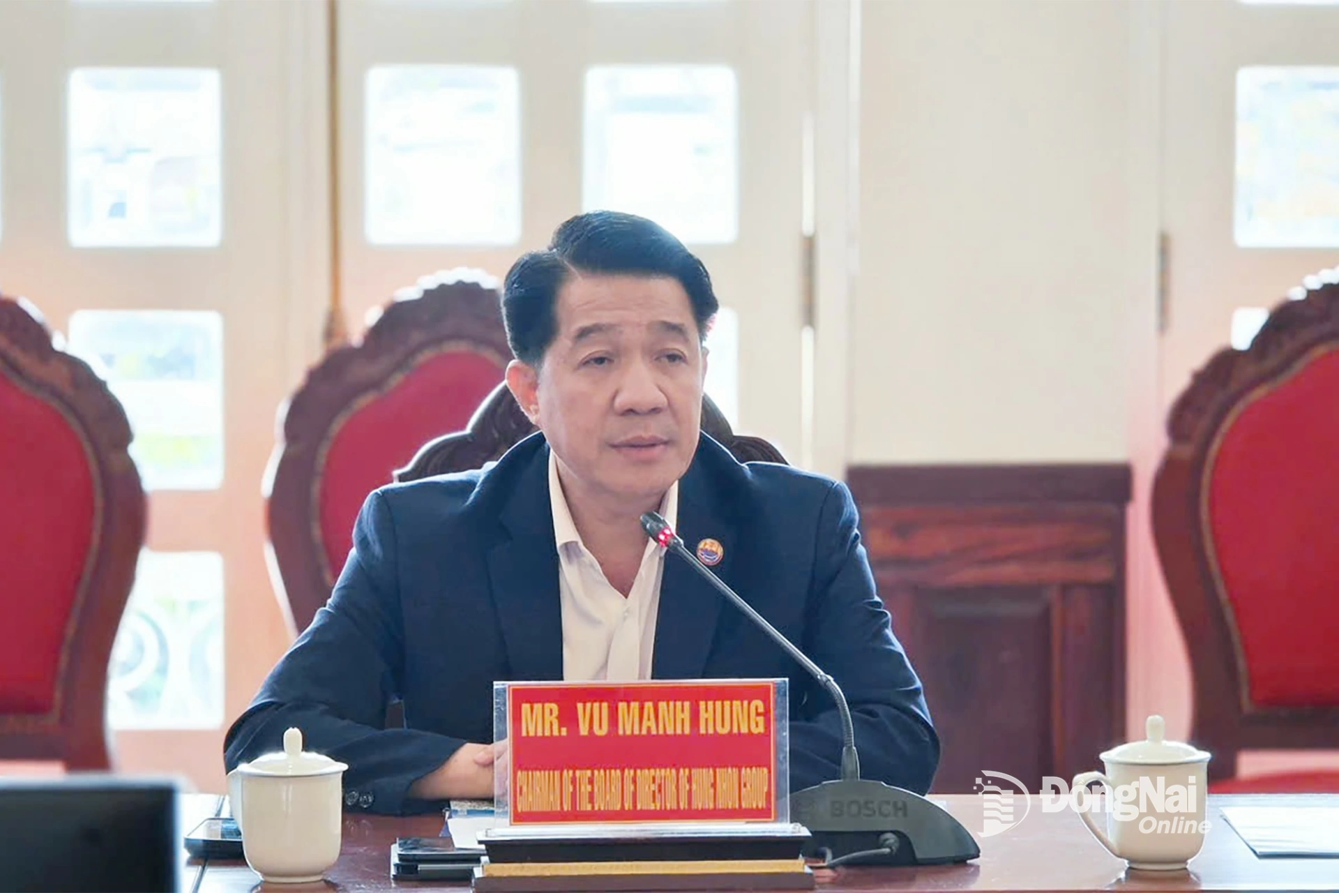 Ông Vũ Mạnh Hùng, Chủ tịch HĐQT Tập đoàn Hùng Nhơn