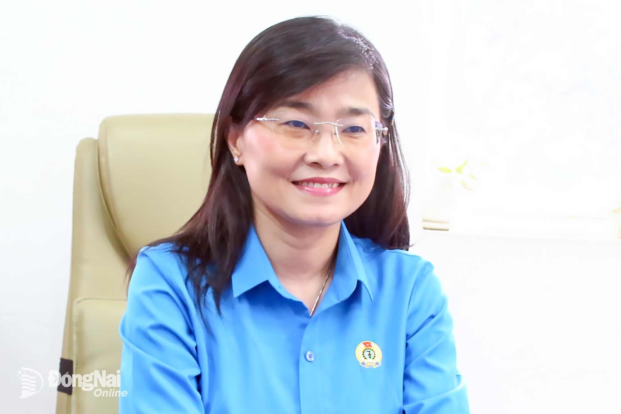 Permanent Vice President of Dong Nai Provincial Labor Federation, Bui Thi Bich Thuy. Photo Nguyen Hoa