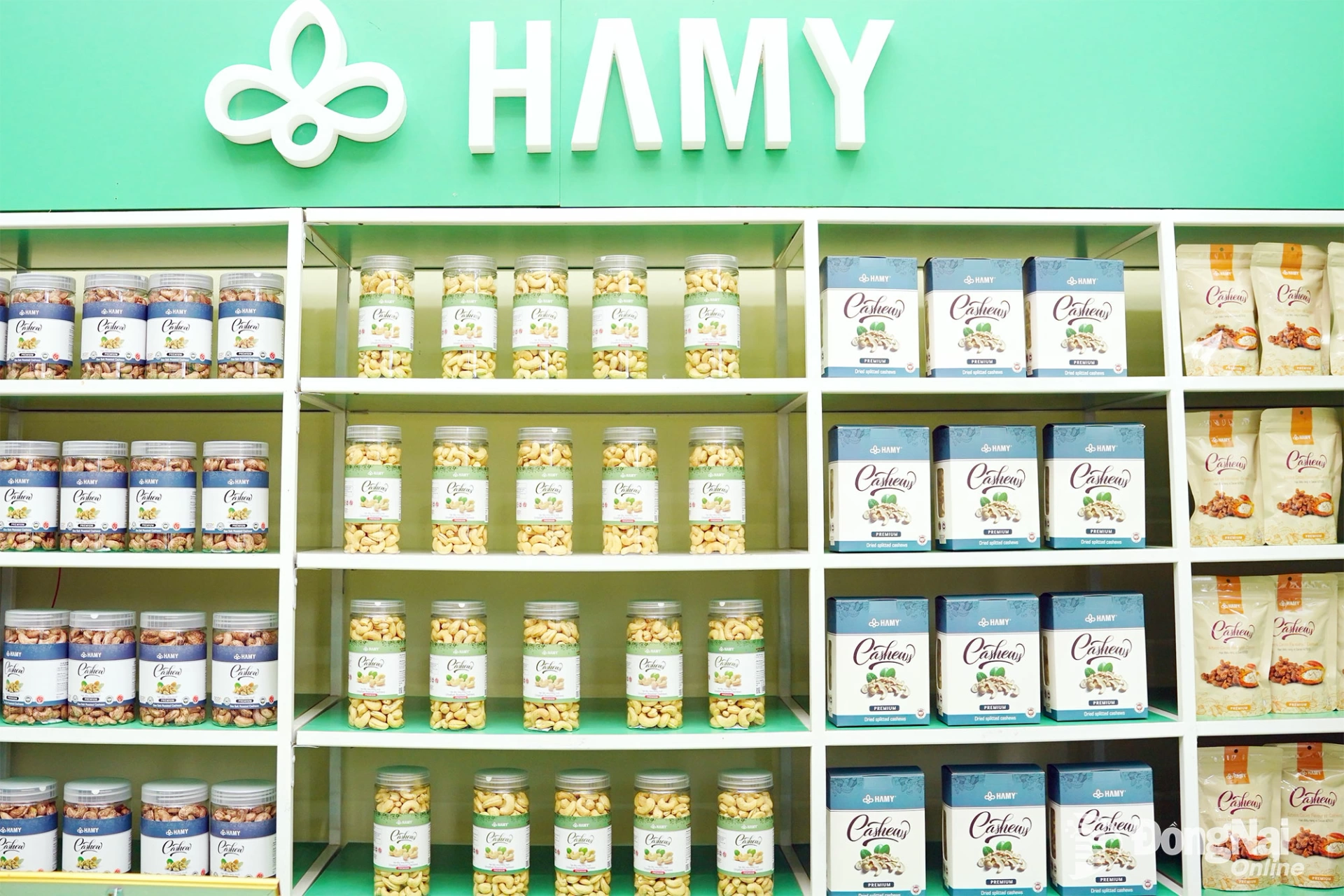 Các sản phẩm điều của Công ty cổ phần Hà Mỵ, xã Đồng Phú, tỉnh Đồng Nai.