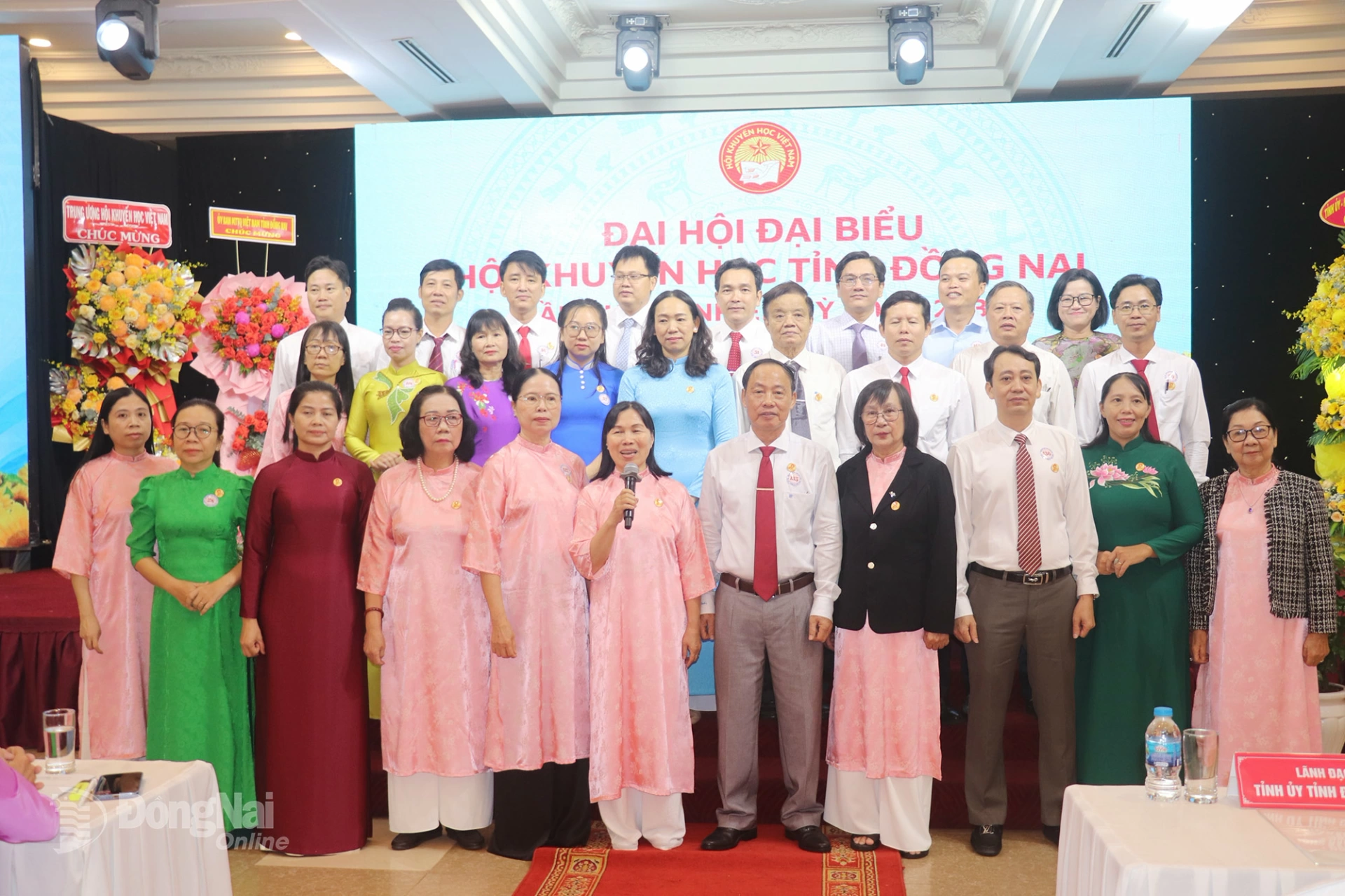 The Executive Committee of the Dong Nai Provincial APE for the 2025–2030 term makes its debut at the congress. Photo: Hai Yen