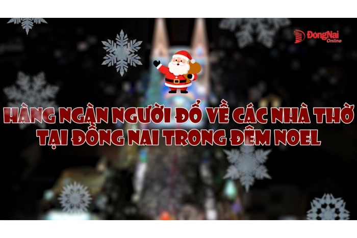 Hàng ngàn người đổ về các nhà thờ tại Đồng Nai trong đêm Noel
