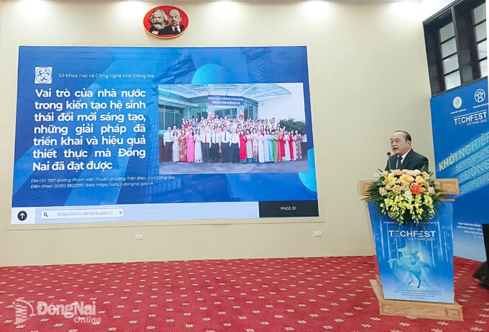 Đồng Nai chia sẻ kinh nghiệm tại hội thảo về đổi mới sáng tạo ở Techfest Việt Nam 2025