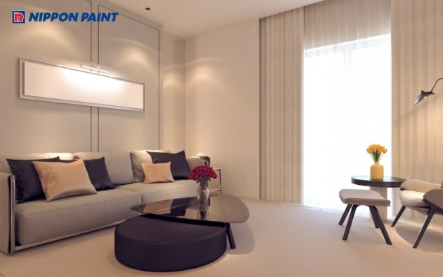 Phối màu sơn nội thất tùy thuộc vào từng không gian.