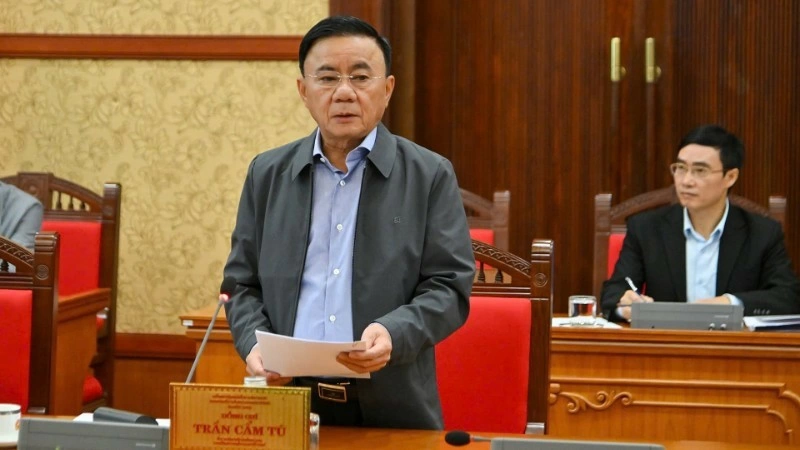 Đồng chí Trần Cẩm Tú, Ủy viên Bộ Chính trị, Thường trực Ban Bí thư. Ảnh: Thủy Nguyên
