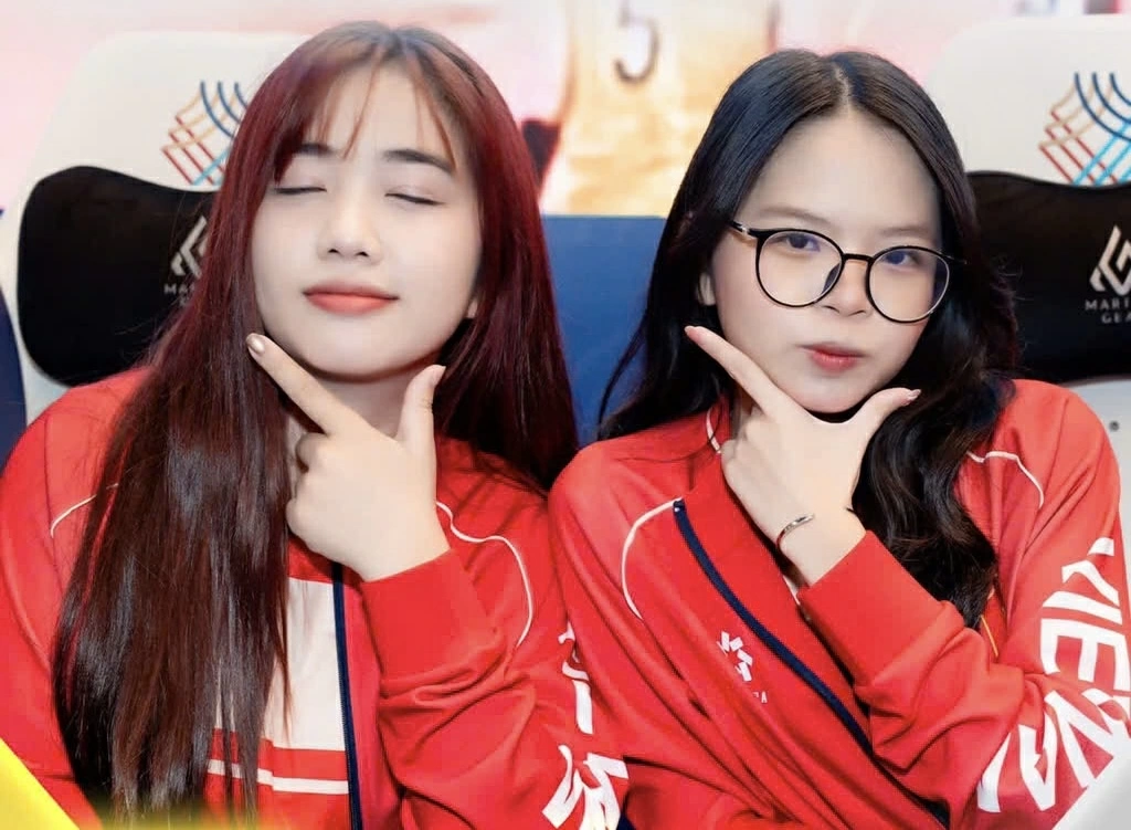 Portraits of 2 beautiful female players from Dong Nai. Photo courtesy of the subject

