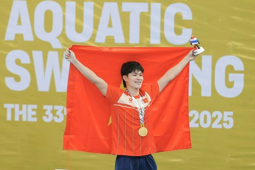 Vietnamese swimmer Tran Hung Nguyen (Photo: VNA)