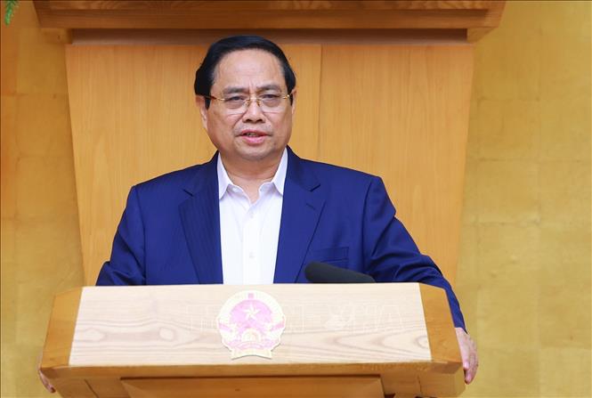 Thủ tướng Phạm Minh Chính chủ trì phiên họp Chính phủ thường kỳ tháng 11/2025. Ảnh: Dương Giang/TTXVN
