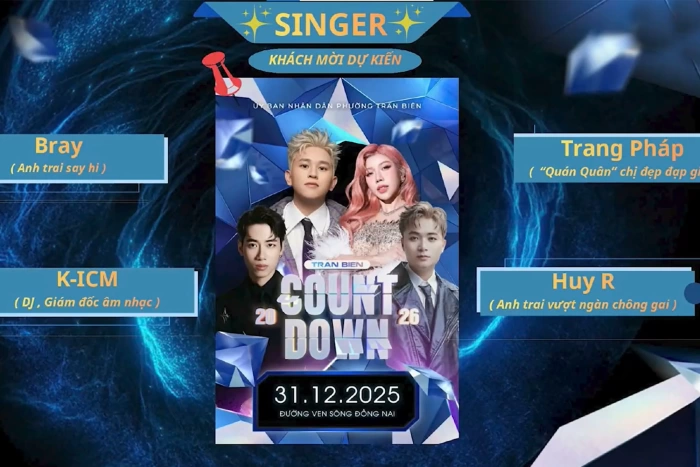 Phường Trấn Biên: Sẵn sàng cho một đêm Countdown 2026 đầy cảm xúc