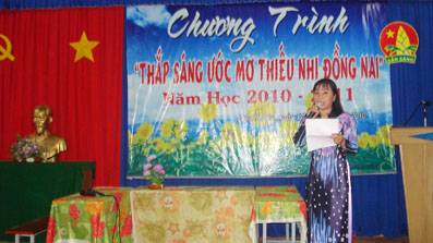 Cô Phạm Thị Thanh Diệu: &lt;i&gt;Tổng phụ trách Đội giỏi cụm miền Đông Nam bộ&lt;/i&gt;
