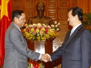 PM Nguyen Tan Dung receives outgoing Myanmar Khin Maung Soe (Source: VNA)
