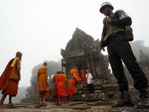 Khu vực đền cổ Preah Vihear.