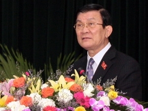 Newly-elected State President Truong Tan Sang