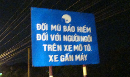 Biển báo cũng sai