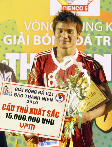 Tuấn Anh là trường hợp hiếm hoi do chính HLV trưởng người Đức lựa chọn. ẢnhL H. Anh