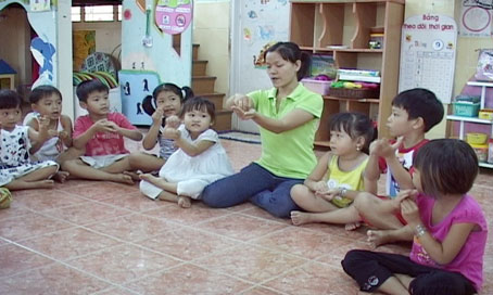 Phòng bệnh tay chân miệng trong các trường mầm non