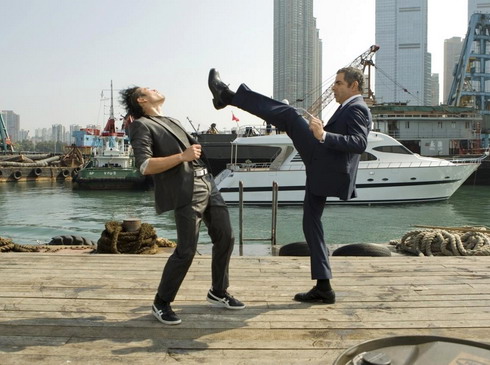 Một cảnh kịch tính trong Johnny English Reborn. Ảnh: Universal. 