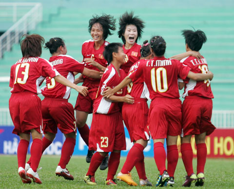 U19 nữ Việt Nam tưởng chừng đã đánh bại được Australia.