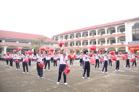 Đồng diễn thể dục tại lễ khai mạc