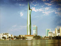 The Bitexco Financial Tower in Ho Chi Minh City