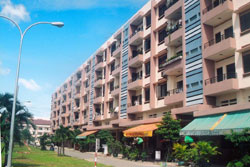 Houses for workers in Tan Binh Industrial Park, HCM City. The city opened 13 housing projects providing over 4,100 apartments in the first nine months of this year. — VNA/VNS Photo Pham Do