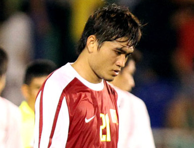 Quốc Anh chắc chắn sẽ phải nhận án kỷ luật của VFF do tự ý rời bỏ ĐT U23 VN. Ảnh: T.L