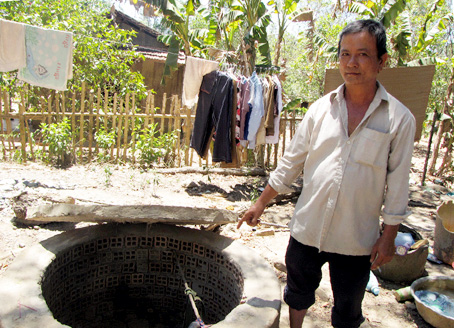 Nhiều giếng đào không có nước bị bỏ hoang ở xã Ngọc Định (huyện Định Quán).     Ảnh: K. MINH