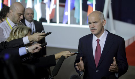 Thủ tướng Hy Lạp Papandreou tại G20.