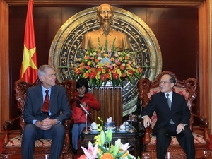 National Assembly Chairman Nguyen Sinh Hung and Danish Ambassador Jonh Nielsen