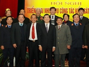 President Truong Tan Sang and delegates at a SPP conference 