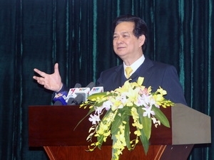 PM Nguyen Tan Dung speaks at the MoST's conference