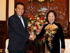 Vice President meets DPRK guests