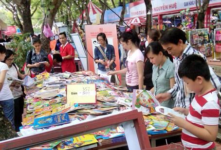 Hội chợ sách.