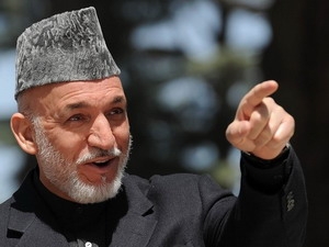 Tổng thống Afghanistan Hamid Karzai.  