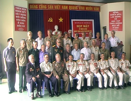 Các cựu chiến binh tham dự buổi họp mặt
