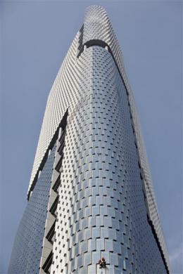 The Nanjing Greenland Center in China is the seventh tallest. Height: 1,476 ft. 