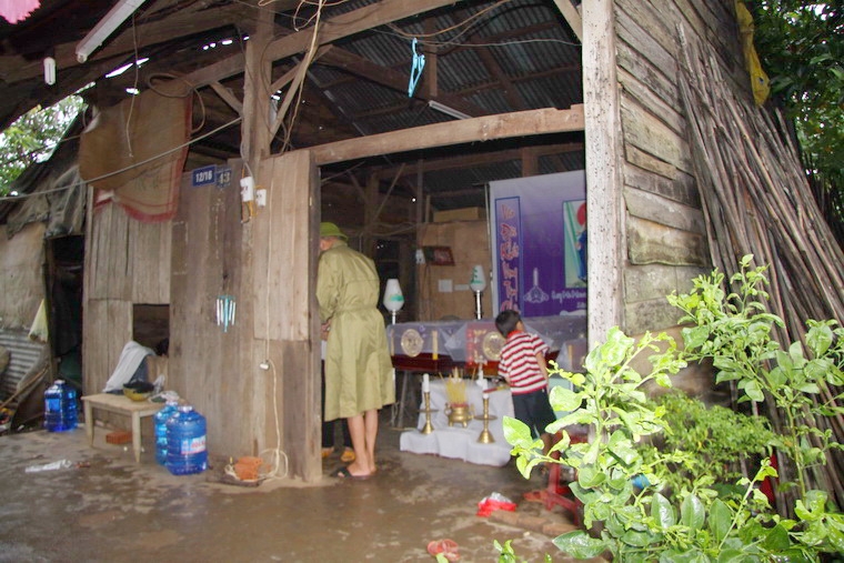 Căn nhà của gia đình 3 cháu: Vy, Nhi, Hậu.	