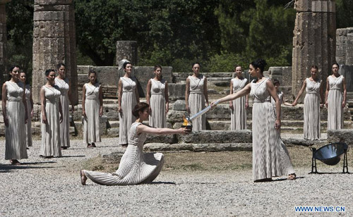 Ấn tượng hình ảnh diễn tập Lễ thắp đuốc Olympic 2012