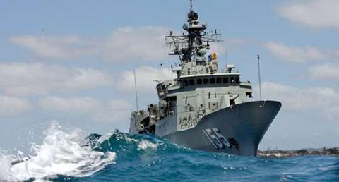 Khu trục hạm HMAS Ballarat của Australia sẽ tham gia cuộc tập trận ở Hàn Quốc. Ảnh: The Age