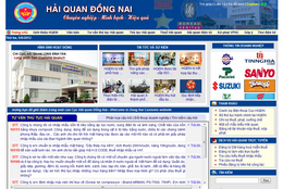 Giao diện website mới của Cục Hải quan Đồng Nai 