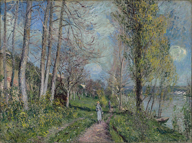 Banks of the Seine at By, c1880-81, by Alfred Sisley