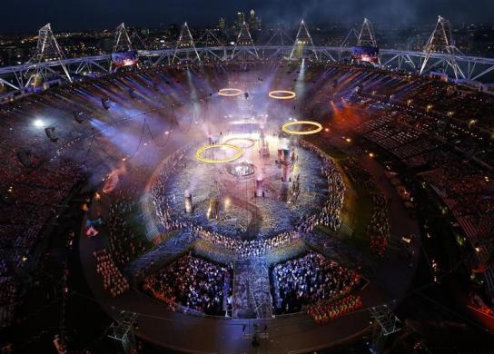 The opening ceremony of the London 2012 Olympic Games.