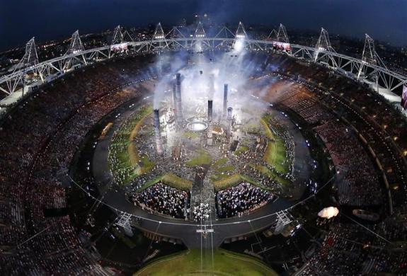 The opening ceremony of the London 2012 Olympic Games.