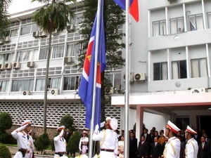 Lễ thượng cờ. (Ảnh: Vietnam+) 